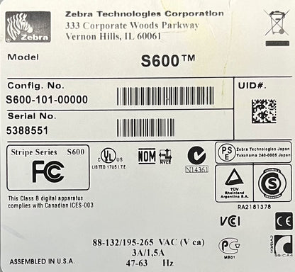 Imprimante Zebra Stripe® S600™ S600-101-00000 - 1 lot, 2 pièces - Pièces/Réparation