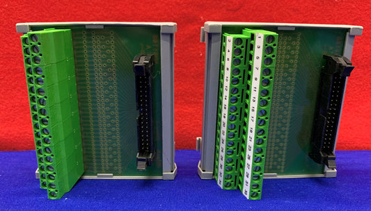 Lot of 2 - Connectwell 34 Wire Terminal Block Module IMIDC/34/H/L