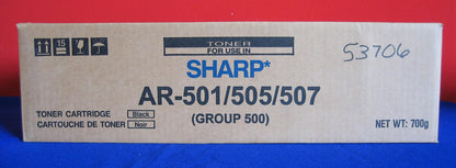 SHARP AR-501/505/507 TONER CARTRIDGE BLACK (GROUP 500) NEW IN BOX