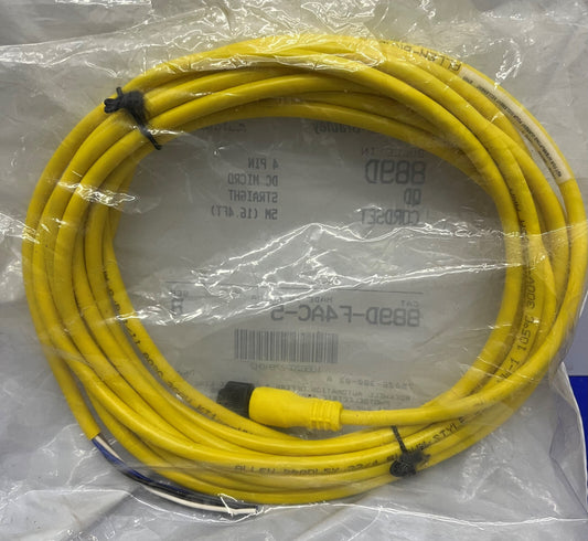 AB ALLEN BRADLEY 889D-F4AC-5 Ser. b 889D QD CORDSET 4 PIN DC MICRO 5M (16.4FT)