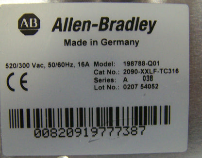 Filtre Allen-Bradley Allen Bradley AB 198778-Q01 2090-XXLF-TC316 2090-XXLF-TC325