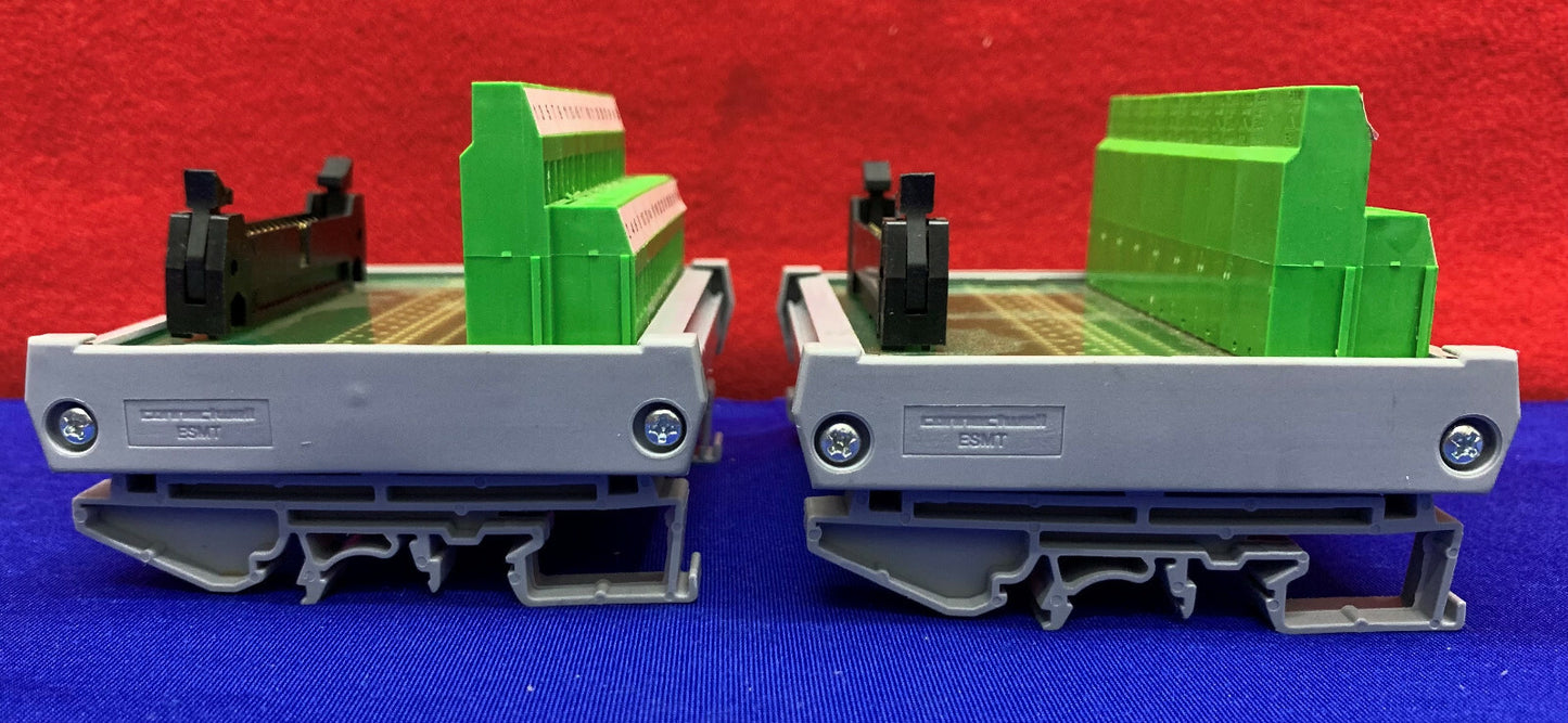 Lot of 2 - Connectwell 34 Wire Terminal Block Module IMIDC/34/H/L