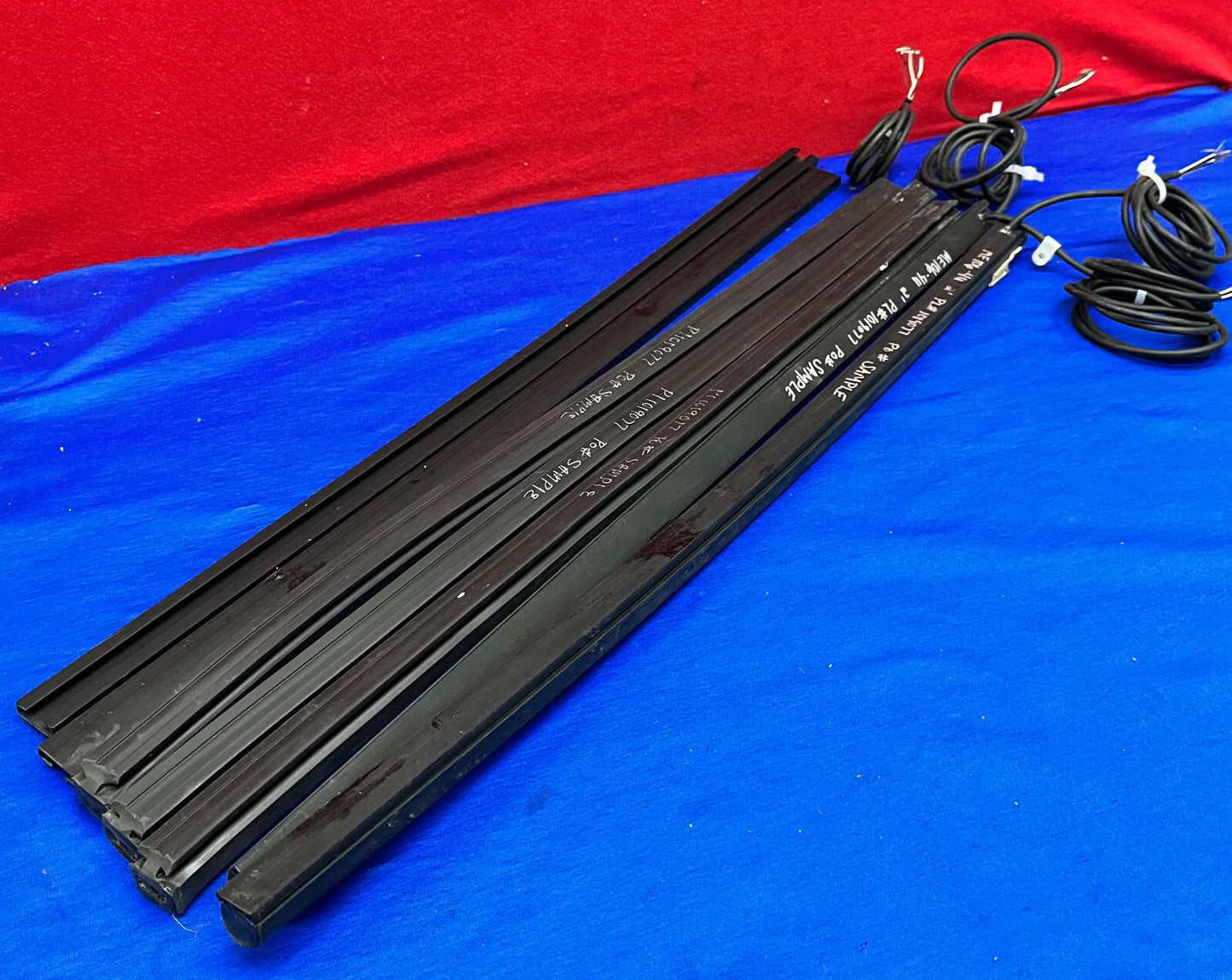 PARTS/REPAIR    MILLER QTY 5 - 2' SIDE SAFETY SENSING EDGE & QTY 4 - BRACKETS