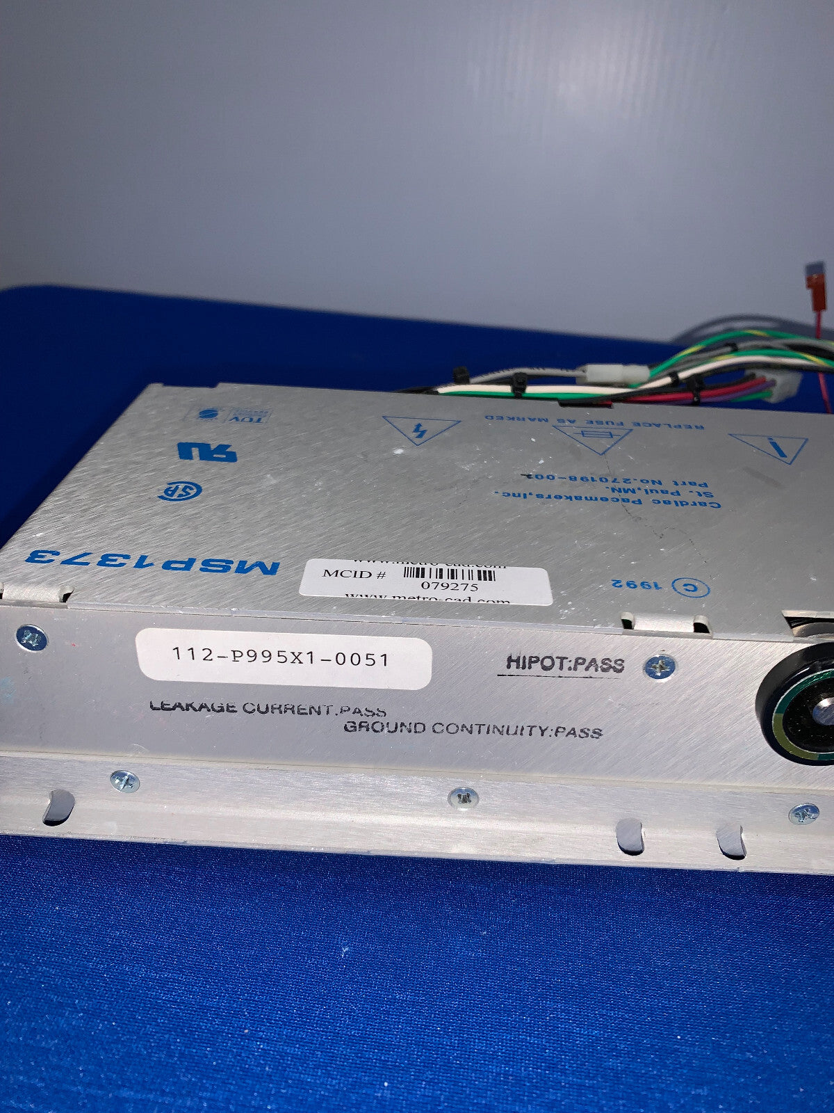 CONDOR MSP1373 CARDIAC PACEMAKERS INC., DC POWER SUPPLY, 100-240V, 2.3A, 50/60HZ