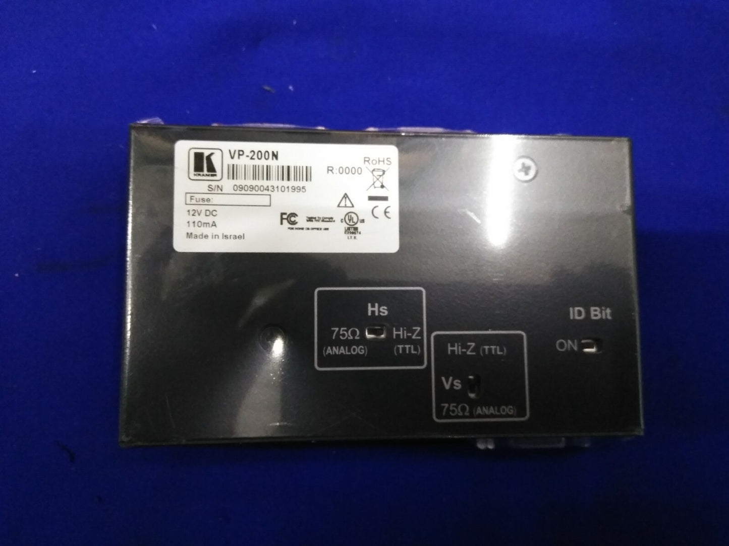 KRAMER TOOLS MODEL # VP-200 N1:2 HIGH RESOLUTION HGA DADISTRIBUTION AMPLIFIER 12