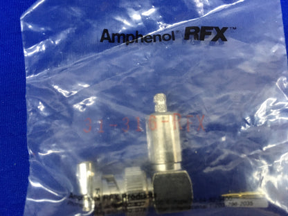 AMPHENOL 31-316-RFX / 031-316-RFX RIGHT ANGLE CRIMP PLUG,RF COAXIAL CONNECTOR