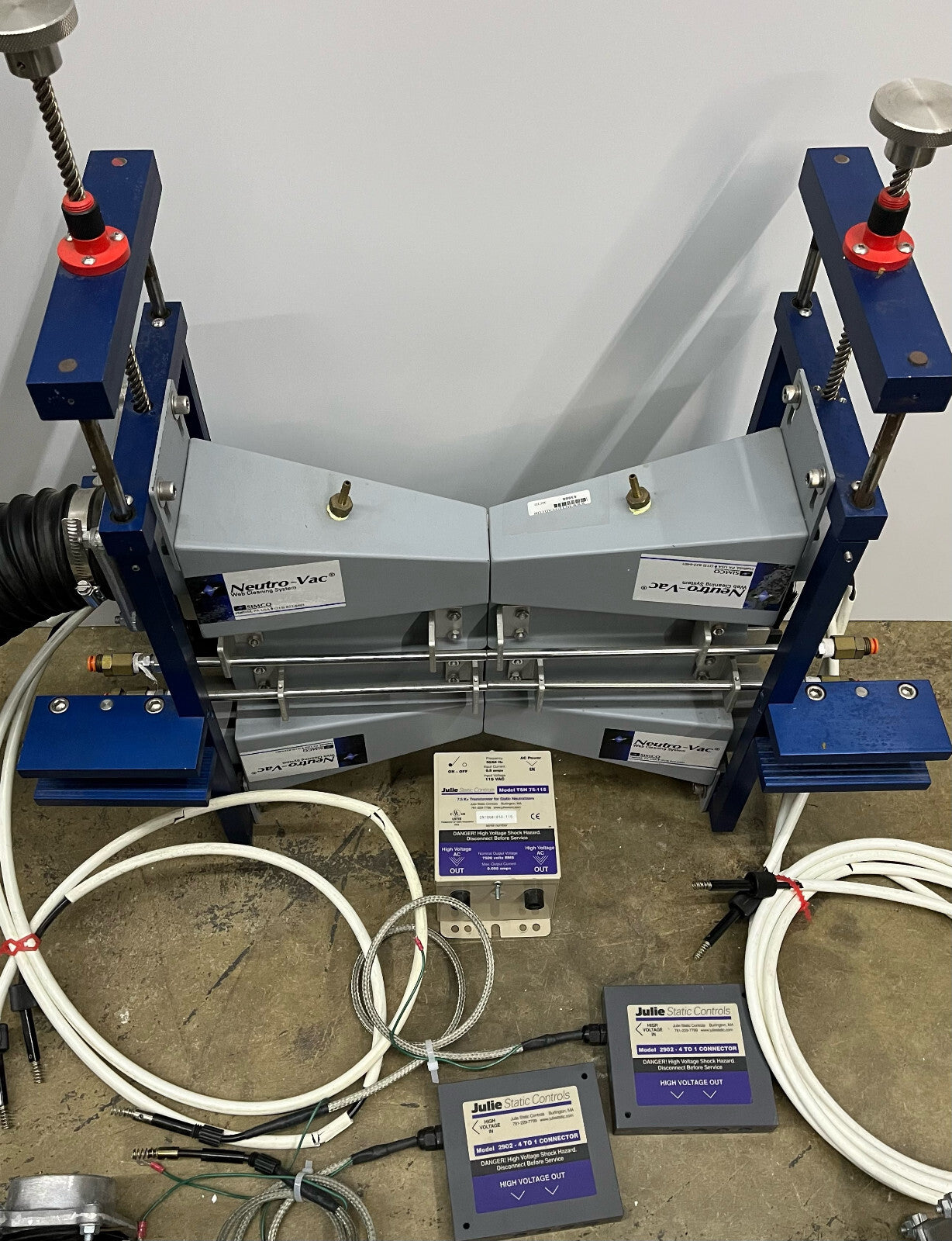 SIMCO STATIC CONTROL MODEL NWS 12" NEUTRO-VAC WEB CLEANING SYSTEM - PARTS/REPAIR