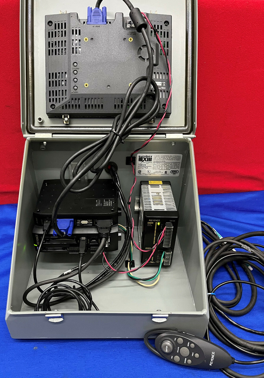 Keyence CA-MP81 LCD Color Display CV-3000 CV-3502 CA-U3 Enclosure Vision System