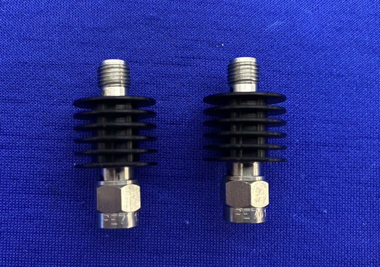 PASTERNACK PE7013-20 Fixed In-Line, Resistive PI Attenuator 20 Db 5W 1 LOT QTY 2