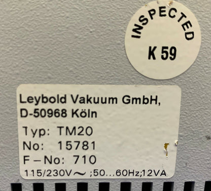 Regolatore Leybold Vakuum / Vacuum Thermovac TM20 D-50968 