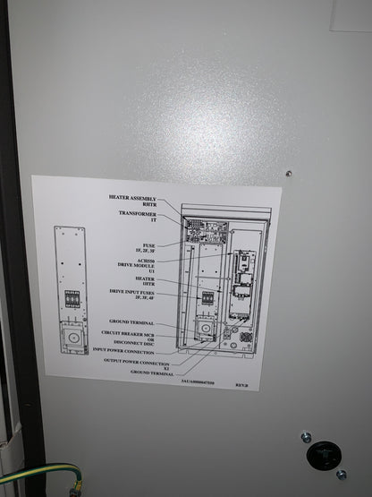 ABB ACS550-PD-024A-2+B058 7.5 GENERAL PURPOSE VARIBLE FREQ DRIVE DISCON. SWITCH