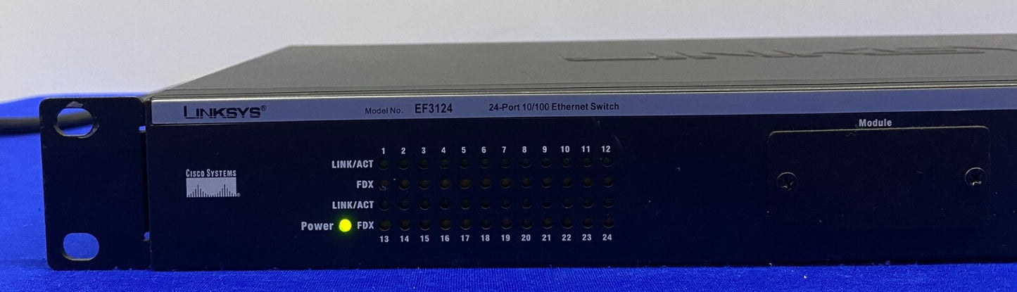 CISCO SYSTEMS / LINKSYS ® EF3124 VER. 2 24-PORT 10/100 ETHERNET SWITCH
