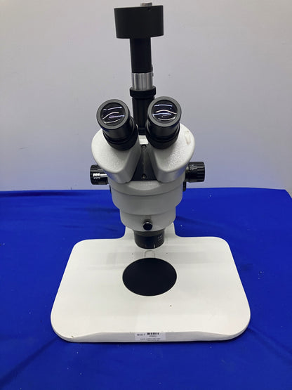 NON BRAND TRINOCULAR STEREO ZOOM MICROSCOPE MAGNIFICATION IS 7-45X 10X EYEPIECES