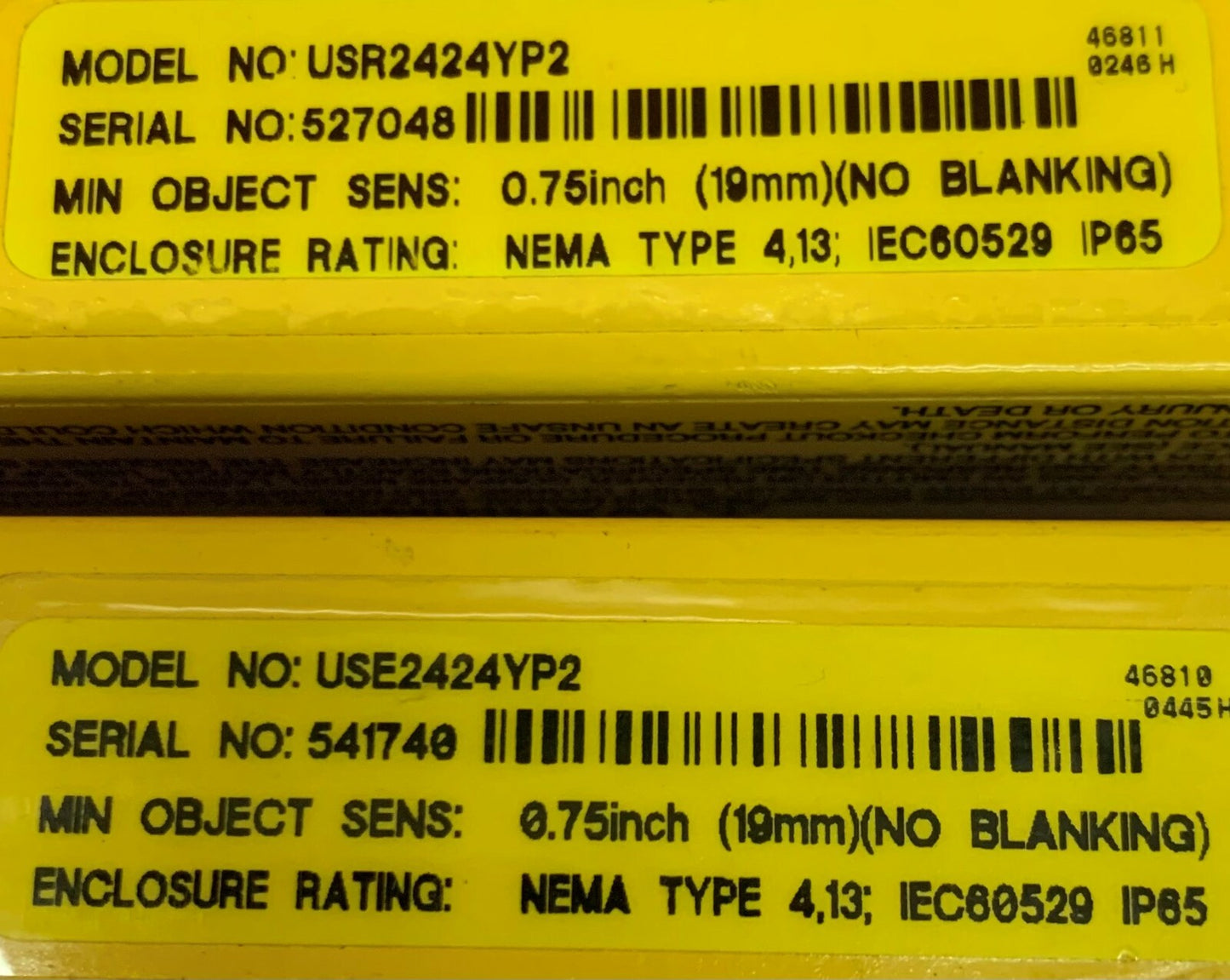 Banner MicroScreen Sender und Empfänger USR2424YP2 / USE2424YP2 