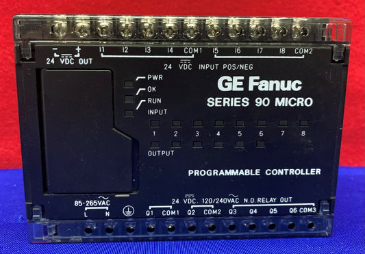 GE Fanuc Series 90 Micro IC693UDR001BP1 Programmable Controller 24VDC