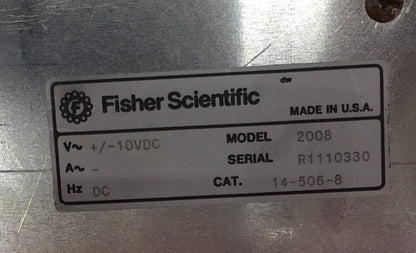 FOR PARTS/REPAIR - FISHER SCIENTIFIC 2008 / CAT. 14-506-8 ELECTRONIC STIRRER