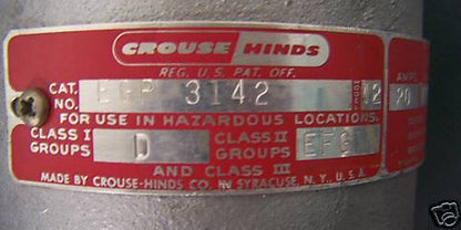 NEW CROUSE / HINDS MODEL 12 START RESET SWITCH HAZ LOC