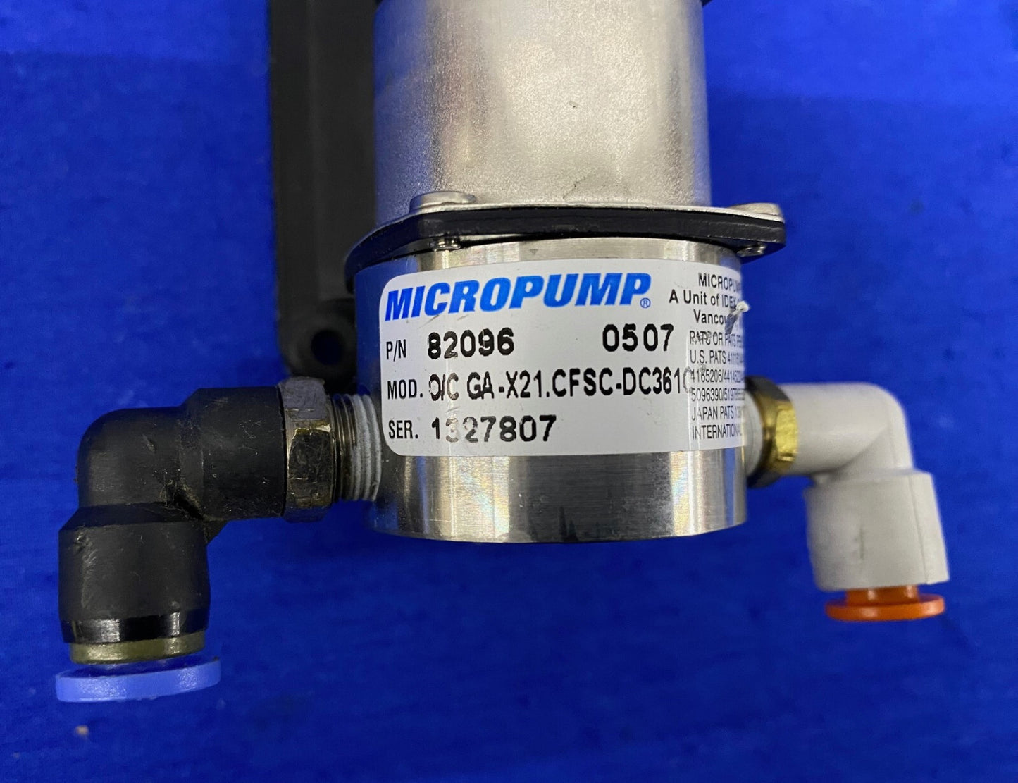 MICROPUMP ® 82096 O/C GA-X21.CFSC-DC.361C POMPE À ENGRENAGES À ENTRAÎNEMENT MAGNÉTIQUE