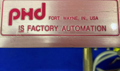 PHD SED23X6-AE-BR-DB-E-PB-U7 Slide Cylinder w/(2) 17503-1-06 & (2) 17000-32-9