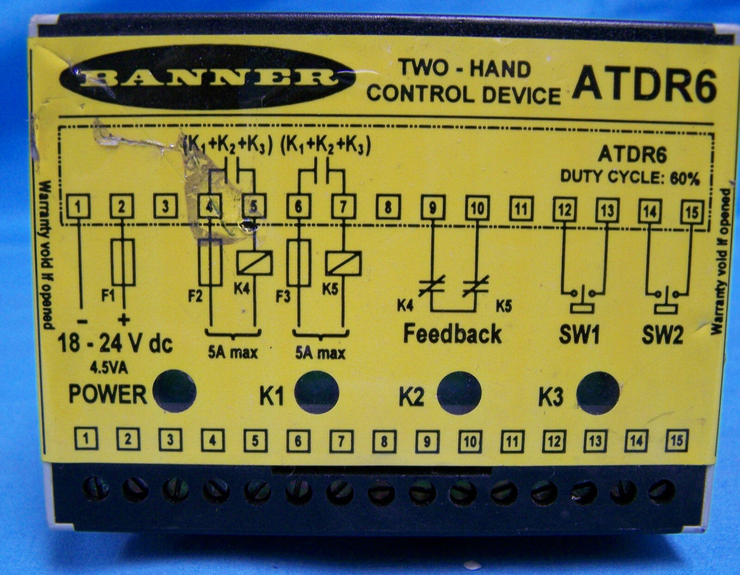 BANNER TWO HAND CONTROL DEVICE MODEL ATDR6