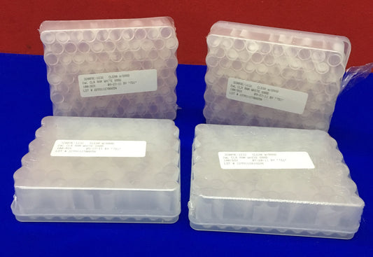 4 PKGS CONTAINING 100 PCS EA 32009E-1232 CLEAR W/GRAD 2mL  RAM WHITE GRAD VIALS