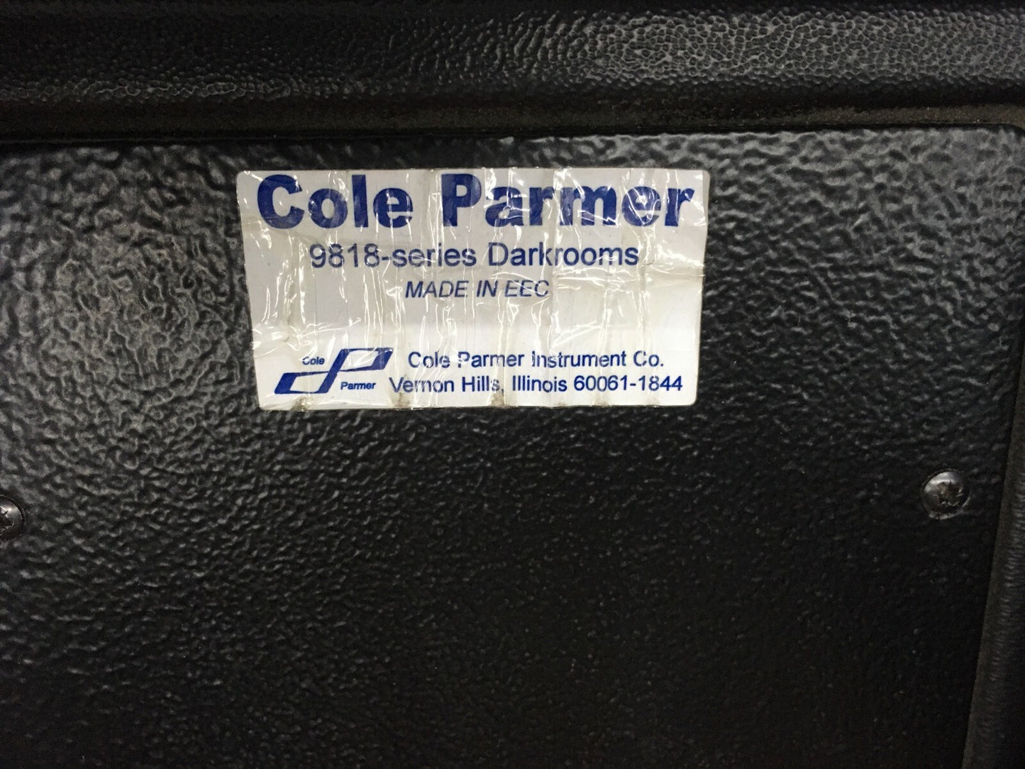 Cole Parmer Darkrooms 9818 Series Darkroom Chromatography Viewer UV Cabinet
