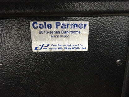 Cole Parmer Darkrooms 9818 Series Darkroom Chromatography Viewer UV Cabinet