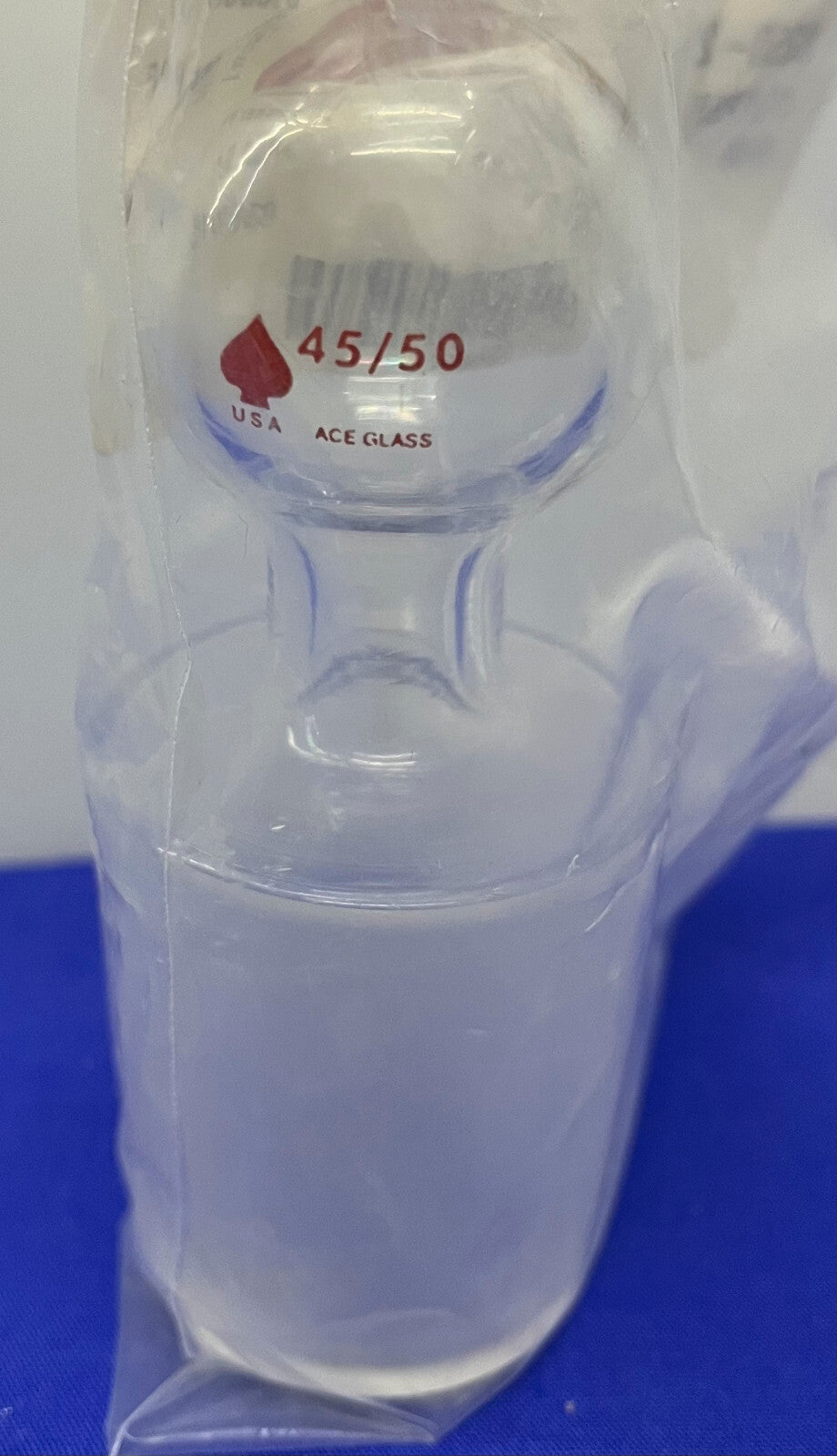 ACE GLASS 8250-20 TAPPO IN VETRO CAVO A TUTTA LUNGHEZZA GIUNTO 45/50