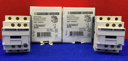 Lot of 2 Schneider Square D Telemecanique CAD50G7 Control Relay