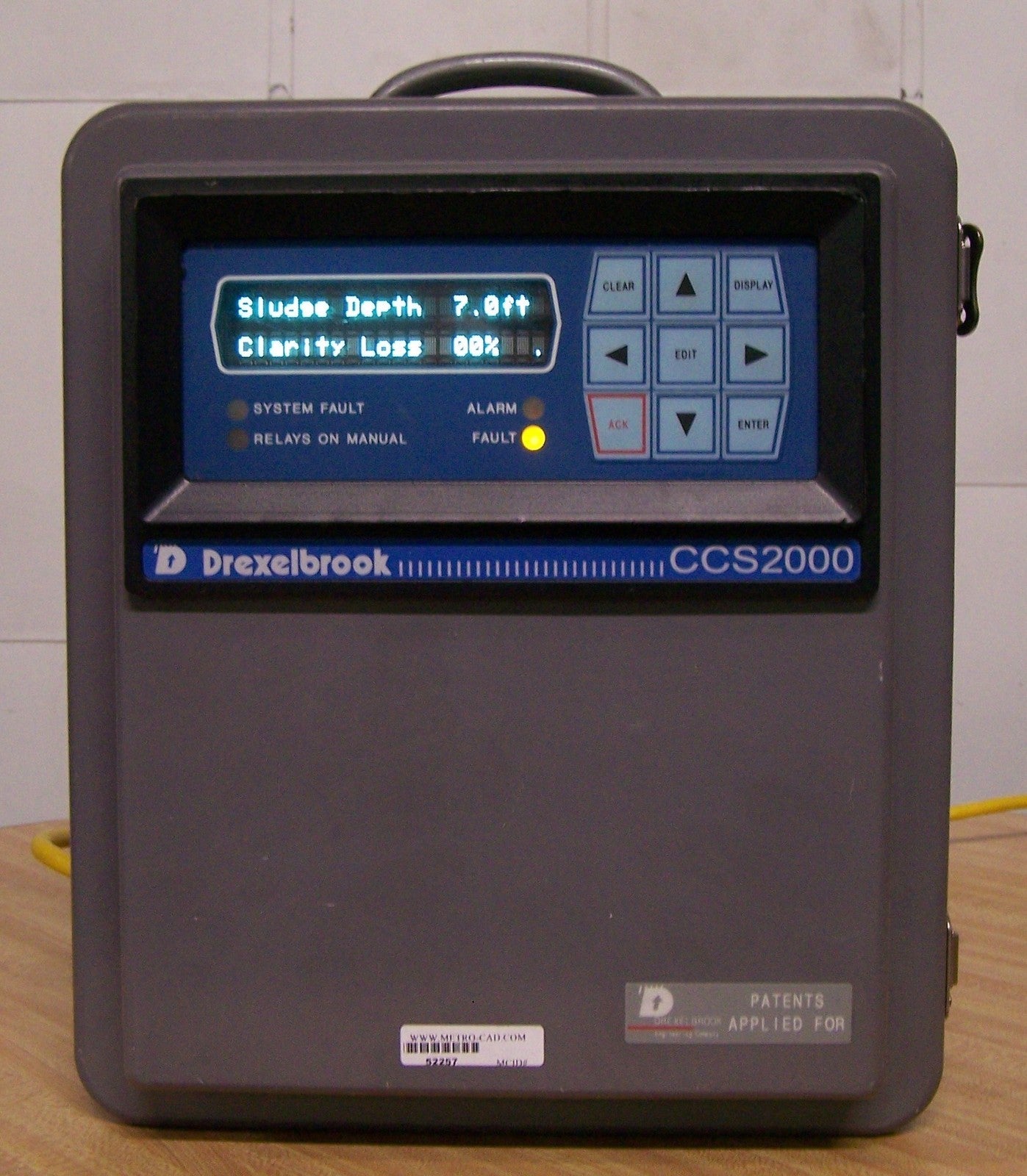 SISTEMA DI CONTROLLO DEL CHIARIFICATORE CCS 2000 DELLA DREXELBROOK ENGINEERING COMPANY