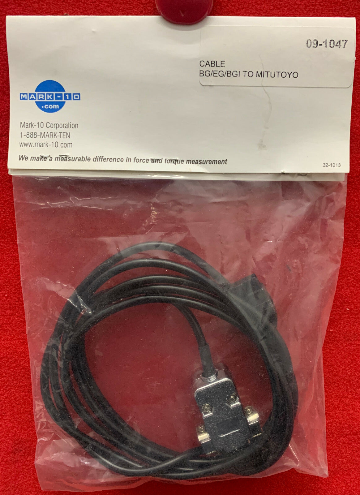 MARK-10 09-1047 CABLE BG/EG/BGI TO MITUTOYO LEGACY GAUGE TO MITUTOYO SPC