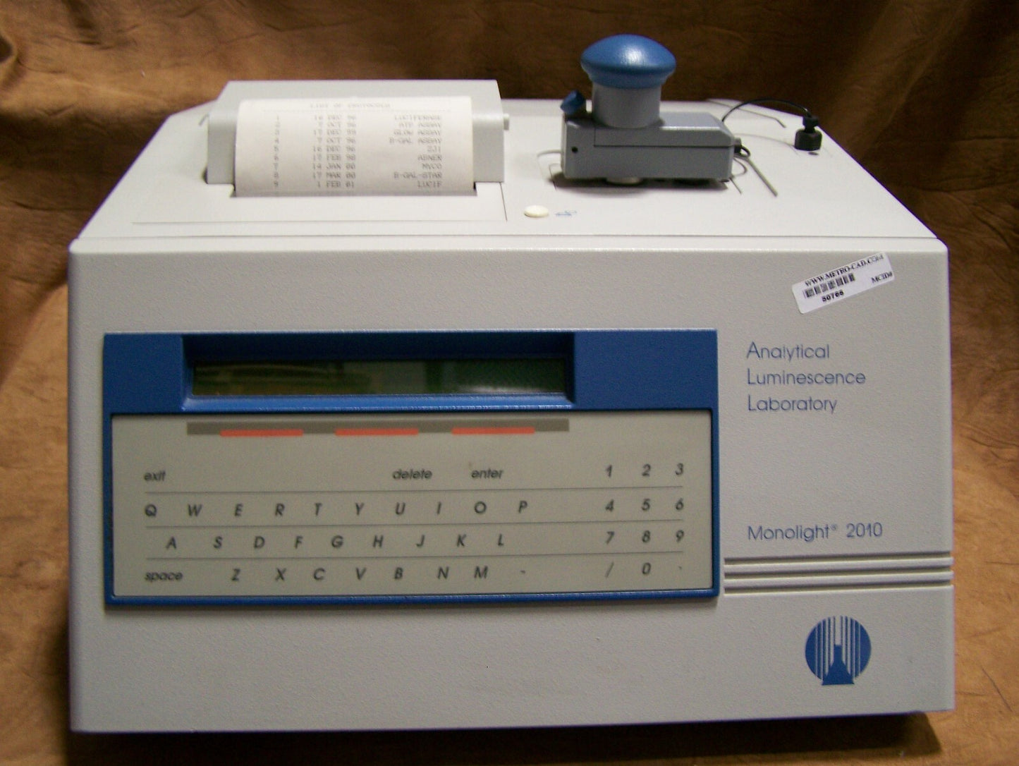 ANALYTICAL LUMINESCENCE LABORATORY MONOLIGHT 2010  FOR INVITRO DIAGNOSTIC USE