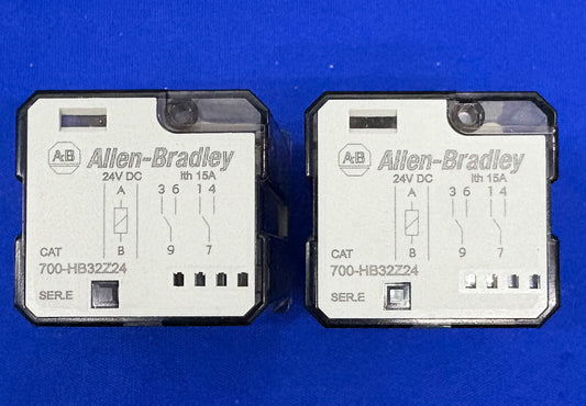 ALLEN BRADLEY AB 700-HB32Z24 SER E RELAY 24VDC - 1 LOT QTY 2