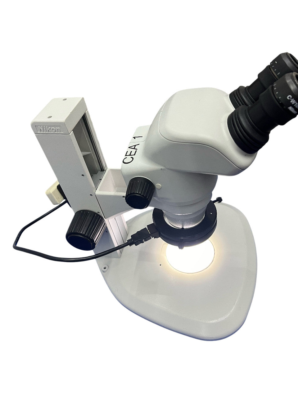 MICROSCOPE NIKON SMZ 745 6,7X-50X AVEC SUPPORT NIKON C-PSN 213406 ET ÉCLAIRAGE LED 