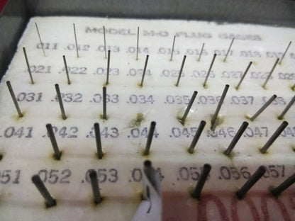 SWISS PRECISION INSTRUMENTS MO 30-921-1 PLUG GAUGES MISSING GAUGES 0.01 & 0.034