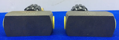 1 LOT QTY OF 2 - FLUTEC DRV-08-01.1/0 / DRV080110 FLOW CONTROL VALVE 1/4"