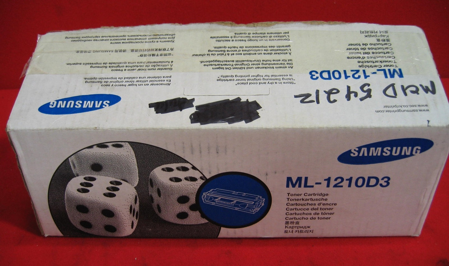 SAMSUNG ML-1210-D3/SEE SN QE21BSAP300045 TONER CARTRIDGE OPEN BOX FOR INSPECTION