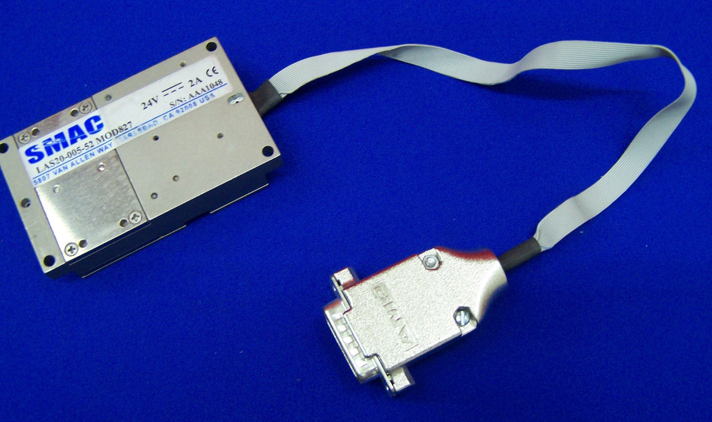 SMAC LAS20-005-52 MOD827 VCM ACTUATOR LINEAR 5mm STROKE 24VDC 2A