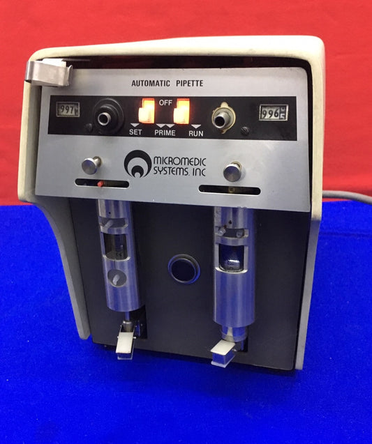 FOR PARTS OR REPAIR MICROMEDIC SYSTEMS 25000 AUTOMATIC PIPETTE DUAL PUMP