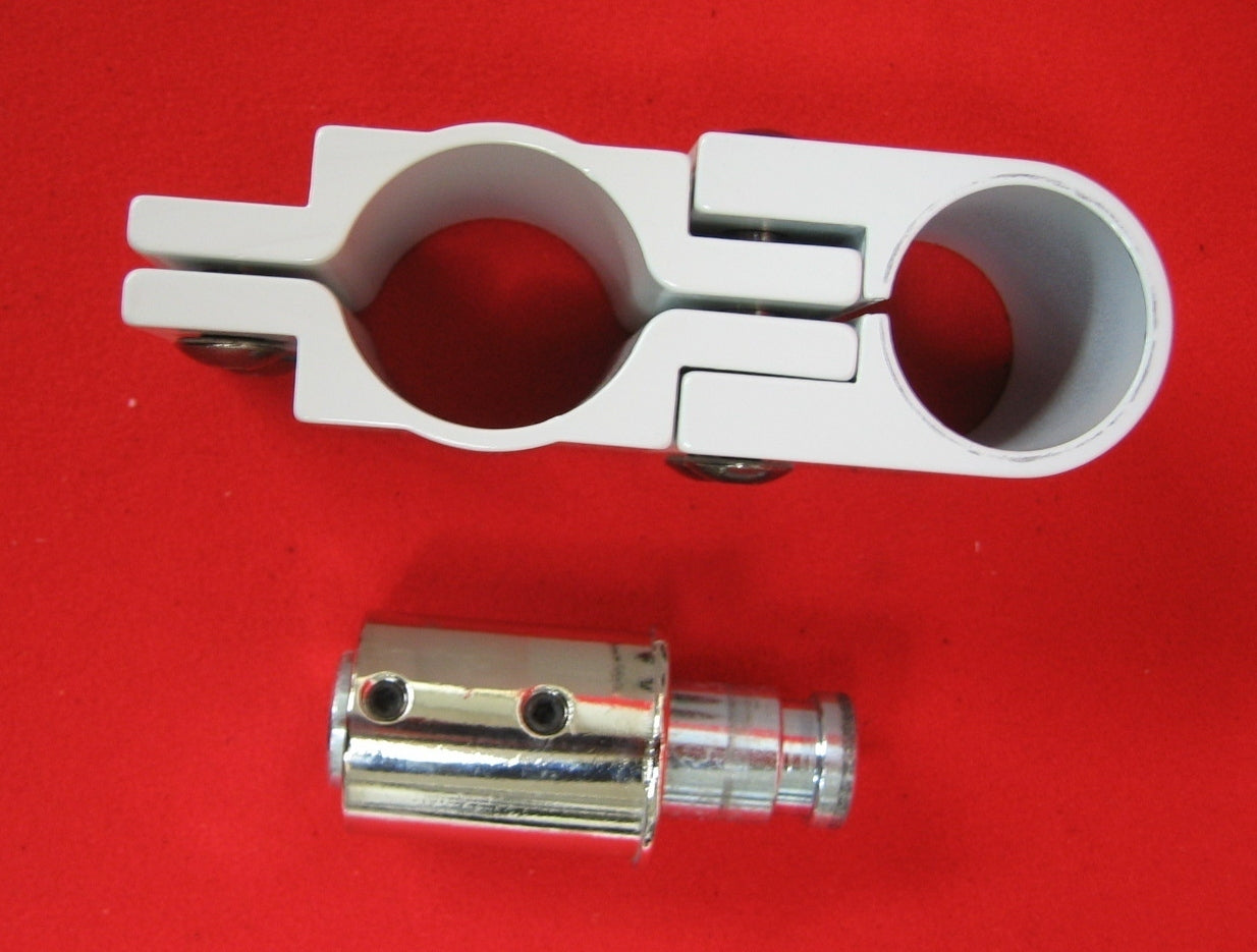 MODEL 25-42 SINGLE MOUNT 1.5"- 1 1/4" ADJUSTABLE  POLE CLAMP W/ 3/4" PIVOT PIN