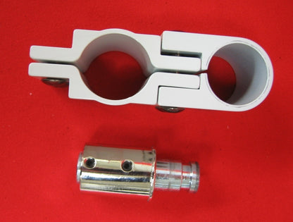 MODEL 25-42 SINGLE MOUNT 1.5"- 1 1/4" ADJUSTABLE  POLE CLAMP W/ 3/4" PIVOT PIN