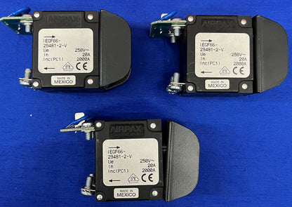 3er-Set Sensata Airpax-Stromschutz IEGF66-29481-2-V