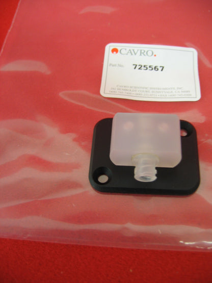 CAVRO 725567 SYRINGE ADAPTER TO THREAD 1/8"  SOLD AS "1 LOT OF 3"