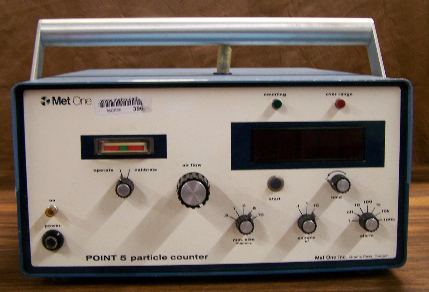POUR PIÈCES / RÉPARATION MET ONE POINT 5,SN B1083 COMPTEUR DE PARTICULES PIÈCES OU RÉPARATION