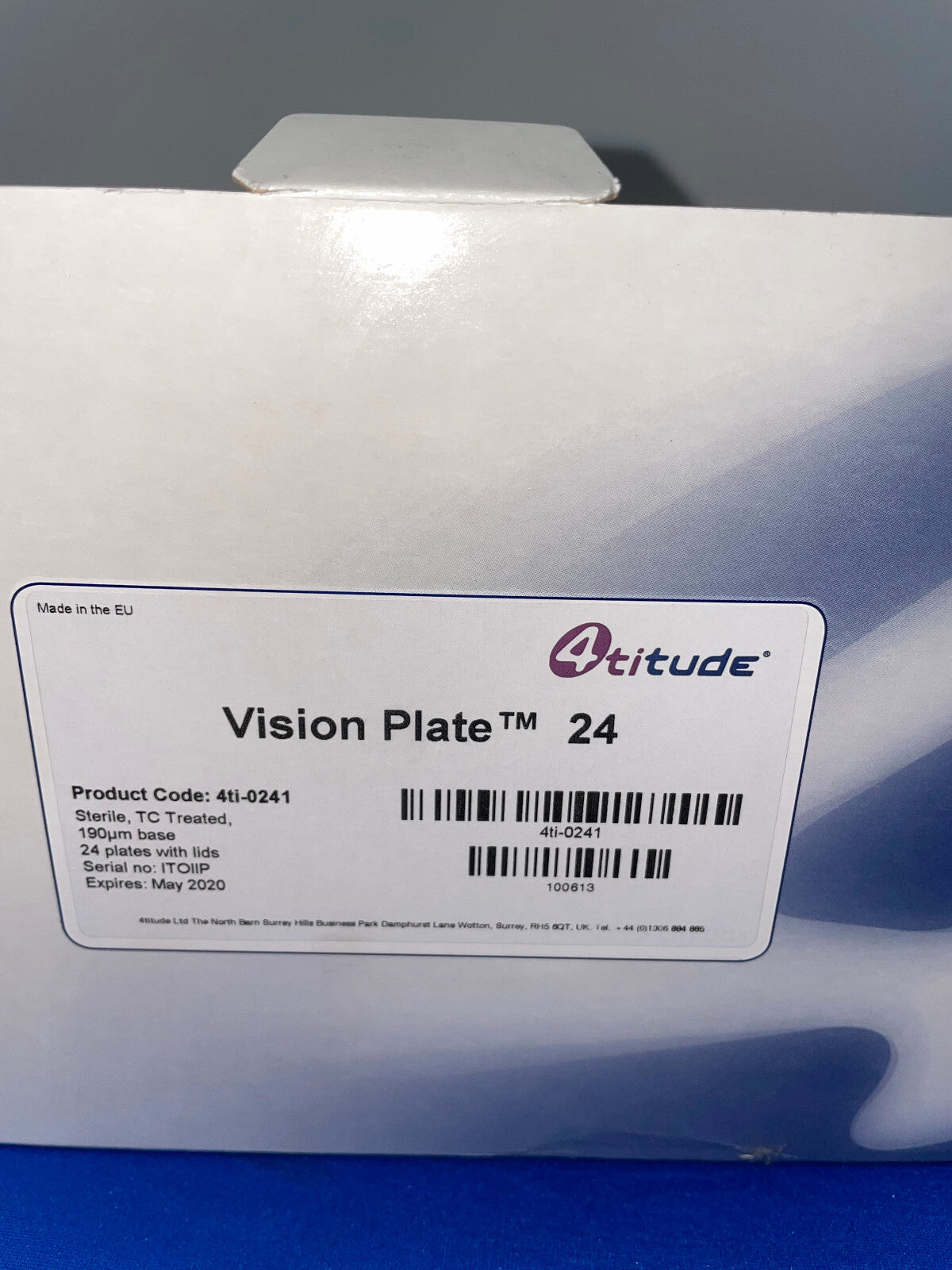 4TITUDE 4ti-0241 ® VISION PLATE™ 24 - 1 PACKAGE OF TOTAL OF 24 PLATES WITH LIDS