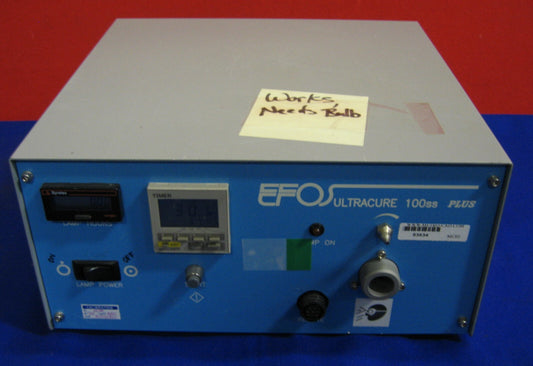 EFOS ULTRACORE 100 SS PLUS NO LAMP; POWER ON; NO TESTING DONE  PARTS OR REPAIR