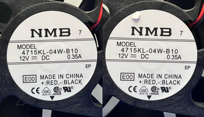 NMB 2-PIN AXIAL COOLING FAN 4715KL-04W-B10 12V - 1 LOT QTY 2