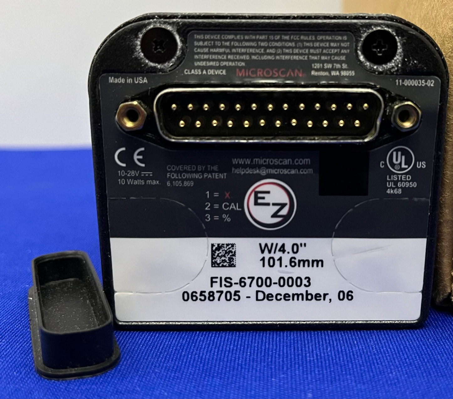MICROSCAN SCANNER QUADRUS EZ FIS-6700-0003 BARCODE READER VERIFIER PARTS/REPAIR