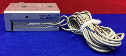 SMC Pneumatic Air Cylinder MXS16-40w/(2)SMC D-M9N Auto Switch Solid State Sensor