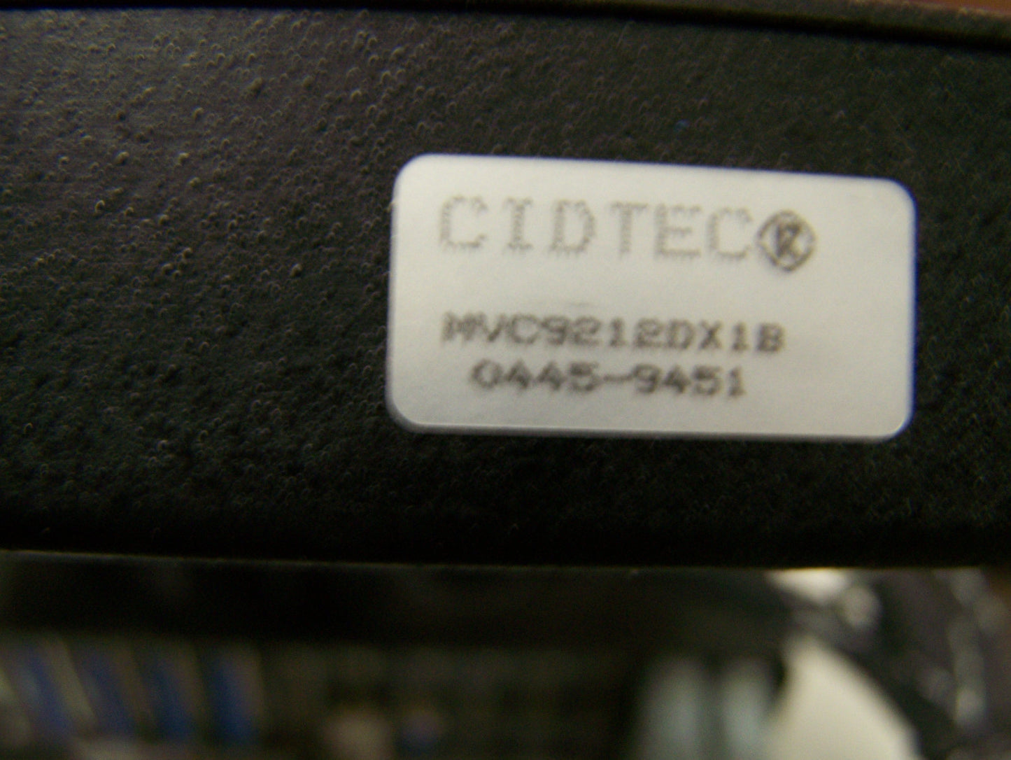 PERFORMANCE MACHINE VISION SYSTEM MODEL 060- EXPERIMENT